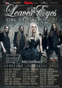 Leaves’ Eyes Euro Tour 2015 poster
