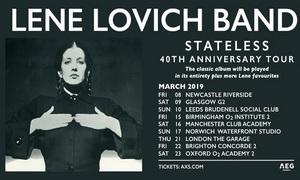 Lene Lovich UK Tour 2019 poster