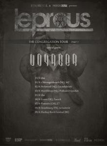 Leprous - Voyager Euro Tour 2016 poster