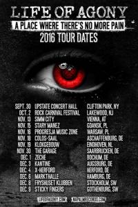 Life Of Agony Euro Tour 2016 poster