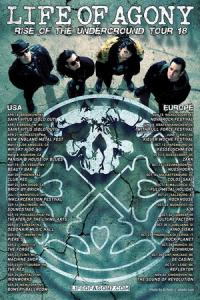 Life Of Agony US & EU Tour 2018 poster