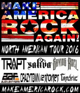 Make America Rock Again Tour 2016 poster