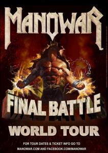 Manowar World Tour 2017 poster