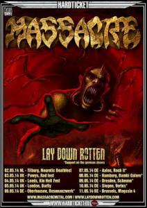 Massacre tour dates 2014 poster
