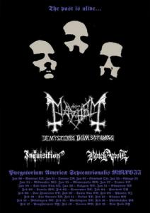 Mayhem North American Tour 2017 poster