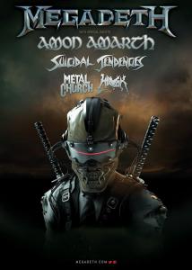 Megadeth North American Tour 2016 poster