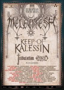 Melechesh Euro tour 2015 poster