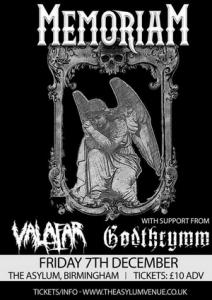 Memoriam UK live sherow 2018 post