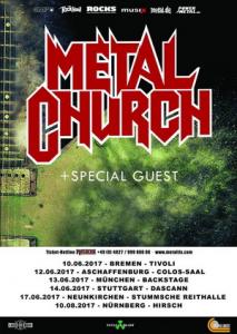 Metal Church German Tour 2017 poster