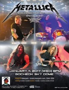 Metallica - BABYMETAL Seoul 2017 poster
