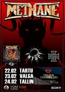 Methane Euro Tour 2018 poster