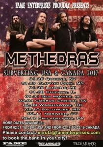 Methedras US & Canada Tour 2017 poster