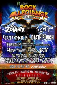 Monster Energy Rock Allegiance Festival 2015 poster