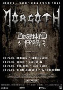 Morgoth album release shows 2015 poster