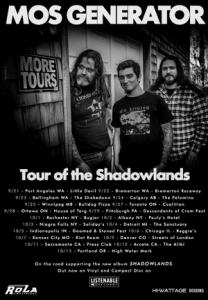 Mos Generator North American Tour 2018 poster