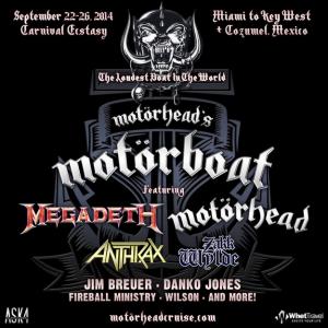 Motörhead’s Motörboat cruise 2014 poster
