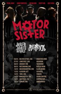 Motor Sister UK Tour 2016 poster