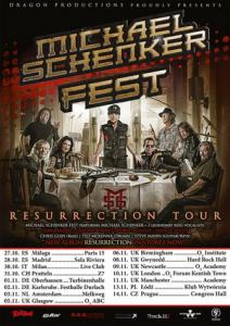 Michael Schenker Fest Euro & UK Tour 2018 poster