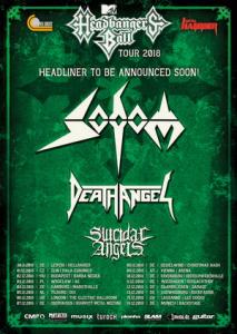 MTV Headbangers Ball Tour 2018 poster