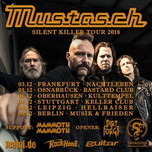 Mustasch Euro Tour 2018 poster