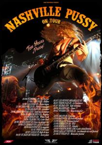 Nashville Pussy Euro Tour 2016 poster