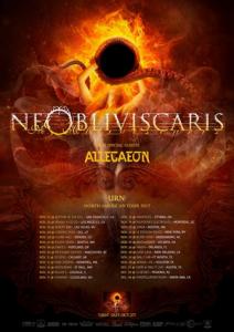 Ne Obliviscaris North American Tour 2017 poster