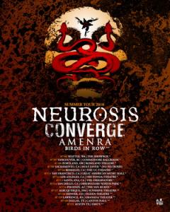 Neurosis North American Tour 2018 poster