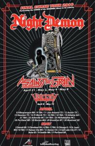 Nigh Demon North American Tour 2016 poster
