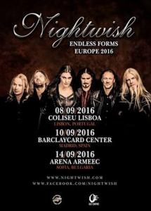 Nightwish Euro Live Shows 2016 poster