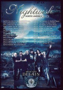 Nightwish North American Tour 2015 poster