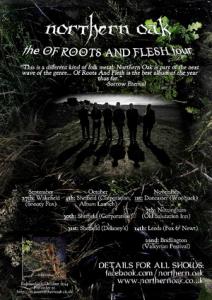 Northern Oak Of Roots and Flesh Tour 2014 poster