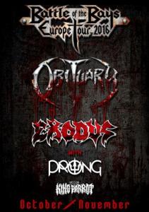 Exodus Euro Tour 2016 poster