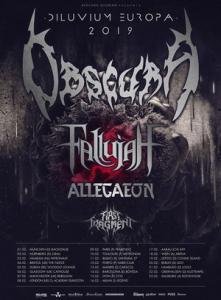 Obscura Euro Tour 2019 poster