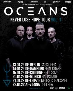Oceans EU Tour 2022 poster