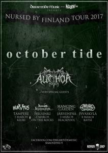October Tide Finland Tour 2017 poster