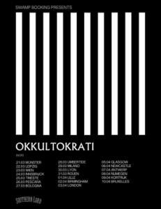 Okkultokrati European & UK Tour 2017 poster