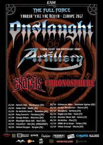 Onslaught Euro Tour 2017 poster