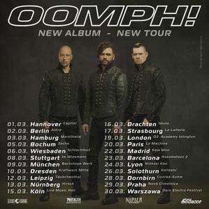 Oomph! Euro Tour 2019 poster