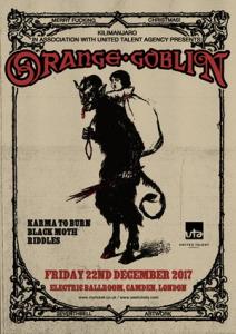 Orange Goblin Xmas London Show 2017 poster