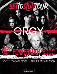Orgy North American Tour 2017 poster