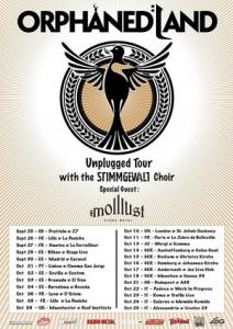 Orphaned Land European Unplugged Tour 2015 poster