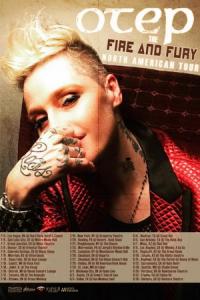Otep North American Tour 2018 poster