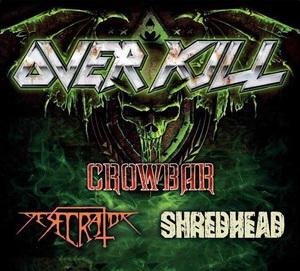 Overkill European Tour 2016 poster