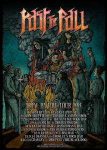 Past The Fall Trial by Fire tour 2014 poster