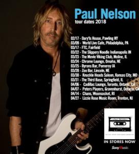 Paul Nelson North American Tour 2018 poster