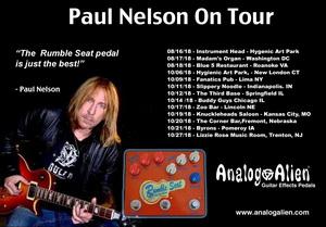 Paul Nelson US Tour 2018 poster