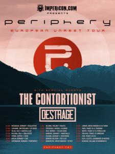 Periphery The Contortionist Euro Tour 2017 poster