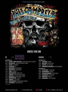 Phil Campbell And The Bastard Sons UK & Germany Tour 2018 poster