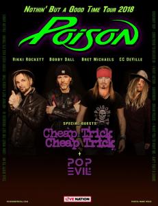 Poison US Tour 2018 poster