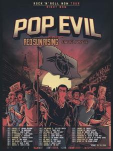 Pop Evil US Tour 2017 poster